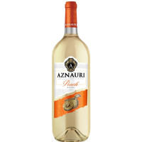 Напиток винный Aznauri Персик белый полусладкий 1,5 л 8,5-10%