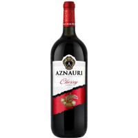 Винный напиток Aznauri Вишня красный полусладкий 1,5 л 8,5-10%