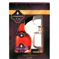 Коньяк Courvoisier, VS, 0,7 л 40% в подарочной упаковке + 2 бокала