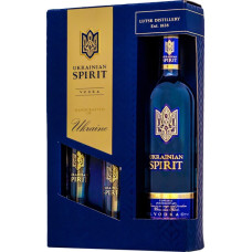 Водка Ukrainian Spirit Украинский дух 0.7 л 40% подарочная коробка с рюмками