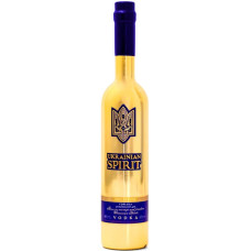 Водка Ukrainian Spirit Luxury 0,7 л 40% в золотом оформлении.