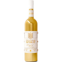 Водка Ukrainian Spirit Luxury 6 л 40% в золотом оформлении с кожаной белой наклейкой.