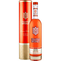 Водка Ukrainian Spirit Украинский дух Клюква 0.7 л 38% в алюминиевом тубусе