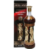 Бренди Царевна Анна 8 лет выдержки 0.5 л 40%