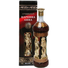 Бренди Царевна Анна 8 лет выдержки 0.5 л 40%