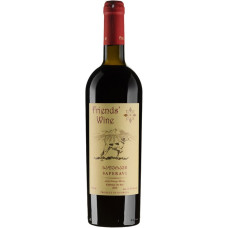 Вино виноградное натуральное Friends' wine Саперави сухое красное 0.75 л