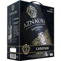 Вино AZNAURI Saperavi, сухое, красное, 3л