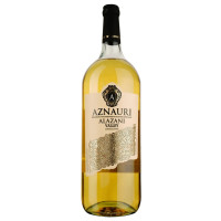 Вино AZNAURI Alazani Valley, напівсолодке, біле, 1,5 л 13%