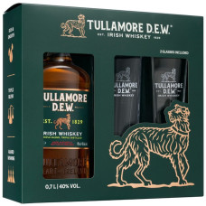 Виски Tullamore Dew Original 0,7 л 40% в подарочной упаковке + 2 стакана